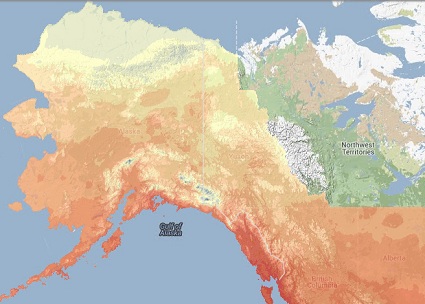 Climate projection map: SNAP lets users select view climate projections for different emissions scenarios in an online interface